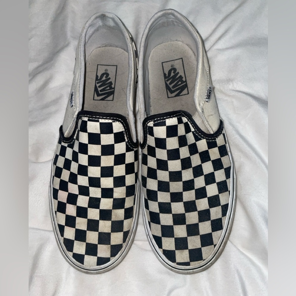 Slide-on Checkered Vans